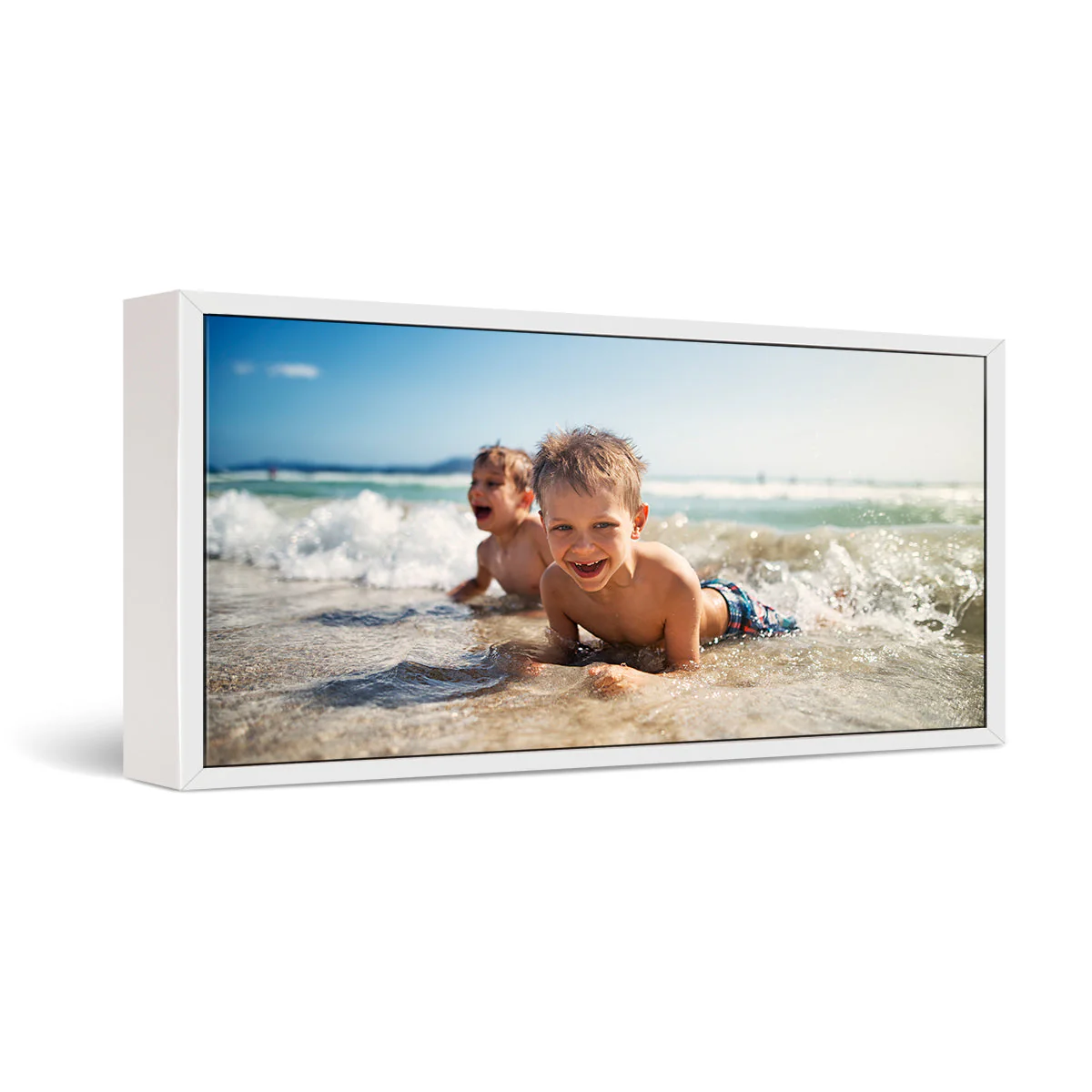 12x40" Framed Canvas Print - Image 2