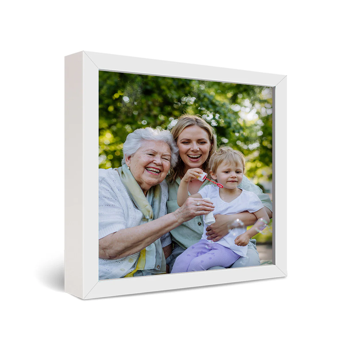 16x16" Framed Metal Print - Image 3