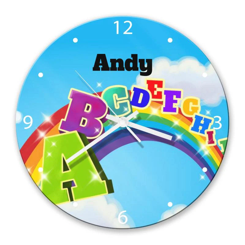 A to Z Glass Clock - Image 2
