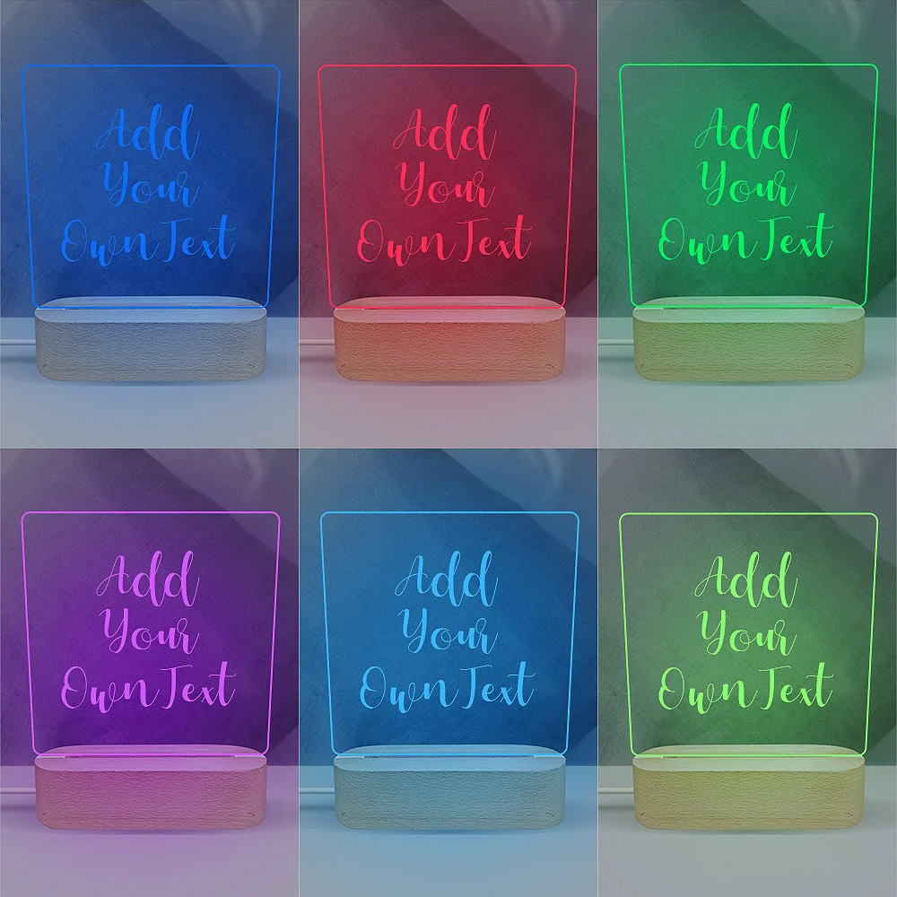 Add Your Own Message Night Light - Image 2