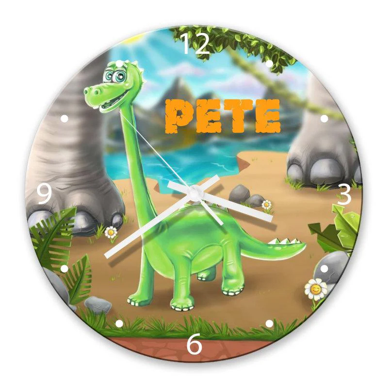 Dinosaur Glass Clock - Image 2