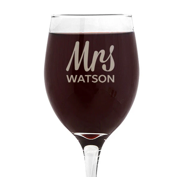 Mrs Design Wine 410ml Glass - Image 3