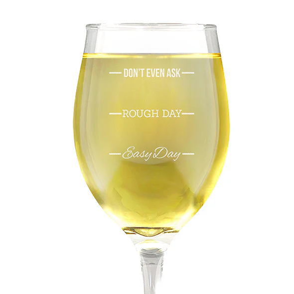 Rough Day Design Wine 410ml Glass - Image 3