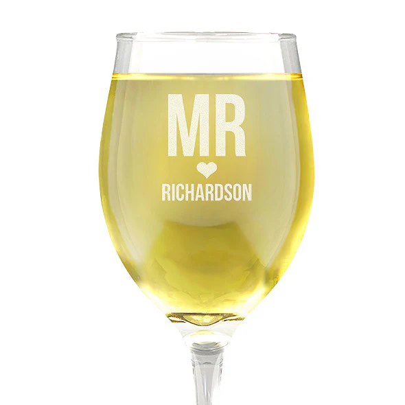 Mr Love Design Wine 410ml Glass - Image 2