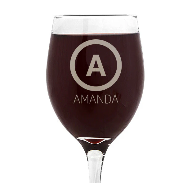 Initial Design Wine 410ml Glass - Image 3