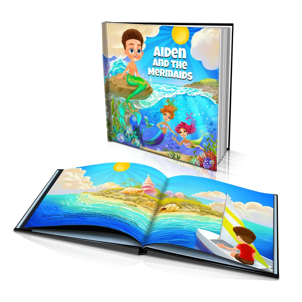 Large Hard Cover Story Book - The Mermaids - Image 2