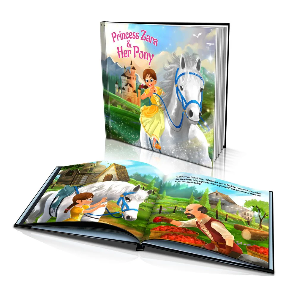 Large Hard Cover Story Book - The Princess/Prince and the Pony - Image 2