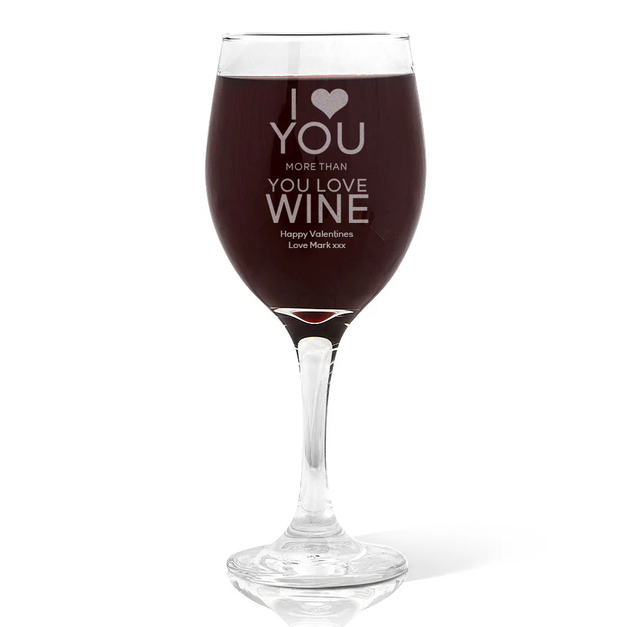 Love You Wine 410ml Glass - Image 2