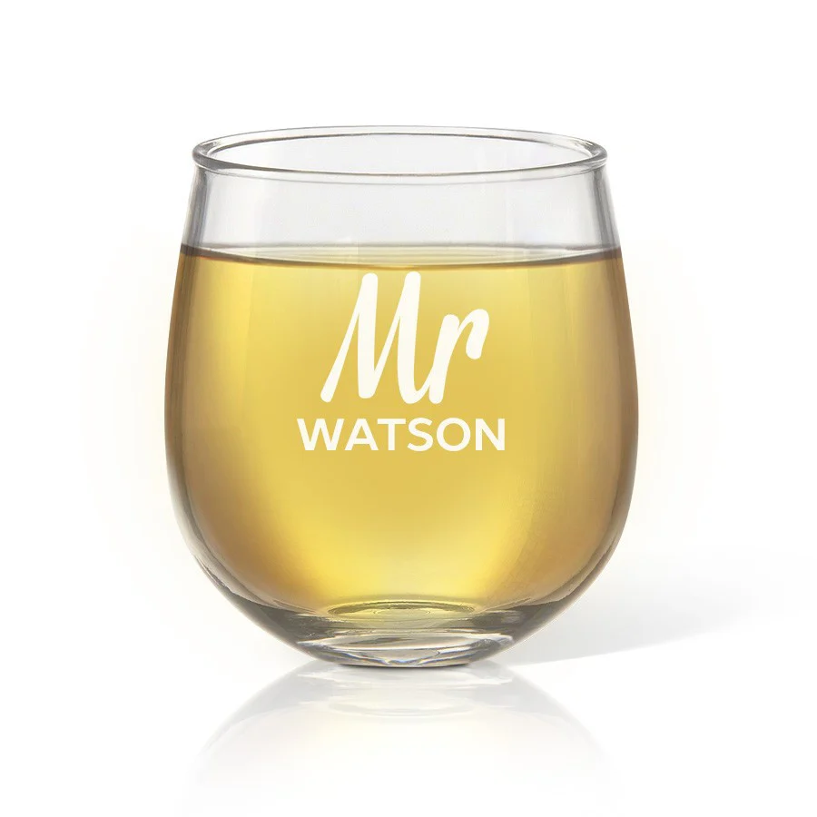Mr Design Stemless Wine Glass - Image 2