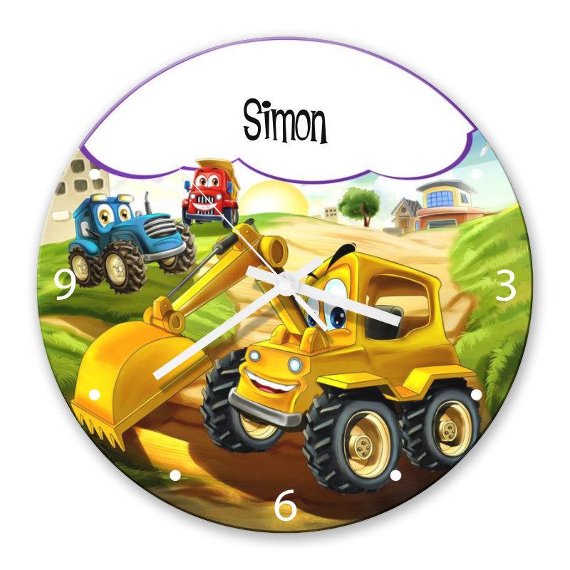 Little Digger Glass Clock - Image 2