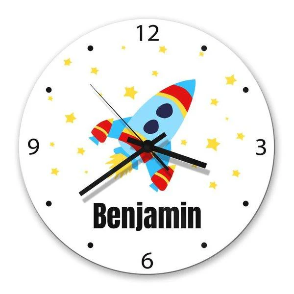Rocket Glass Clock - Image 2