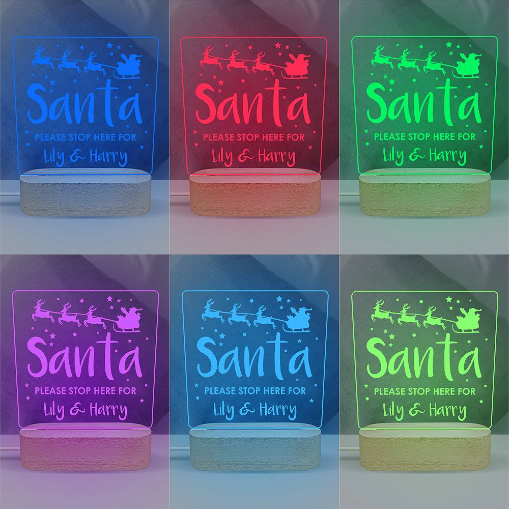 Santa & Reindeer Night Light - Image 2