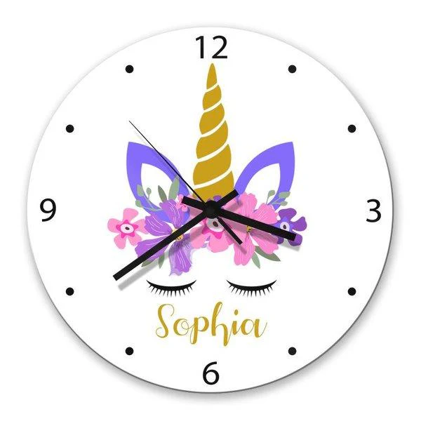 Unicorn Glass Clock - Image 2